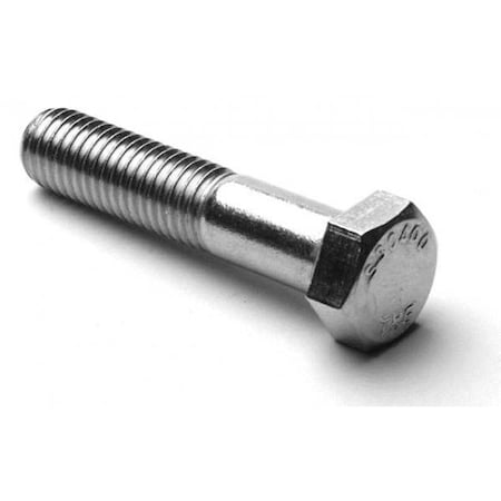 Newport Fasteners 18-8, 1"-14 Hex Head Cap Screw, Plain Stainless Steel, 4 in L, 10 PK 538257-10